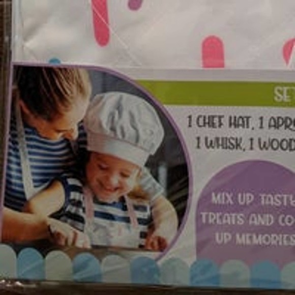 New Junior chef set Baking 8 PCs set for little helper pink girl - Picture 1 of 5